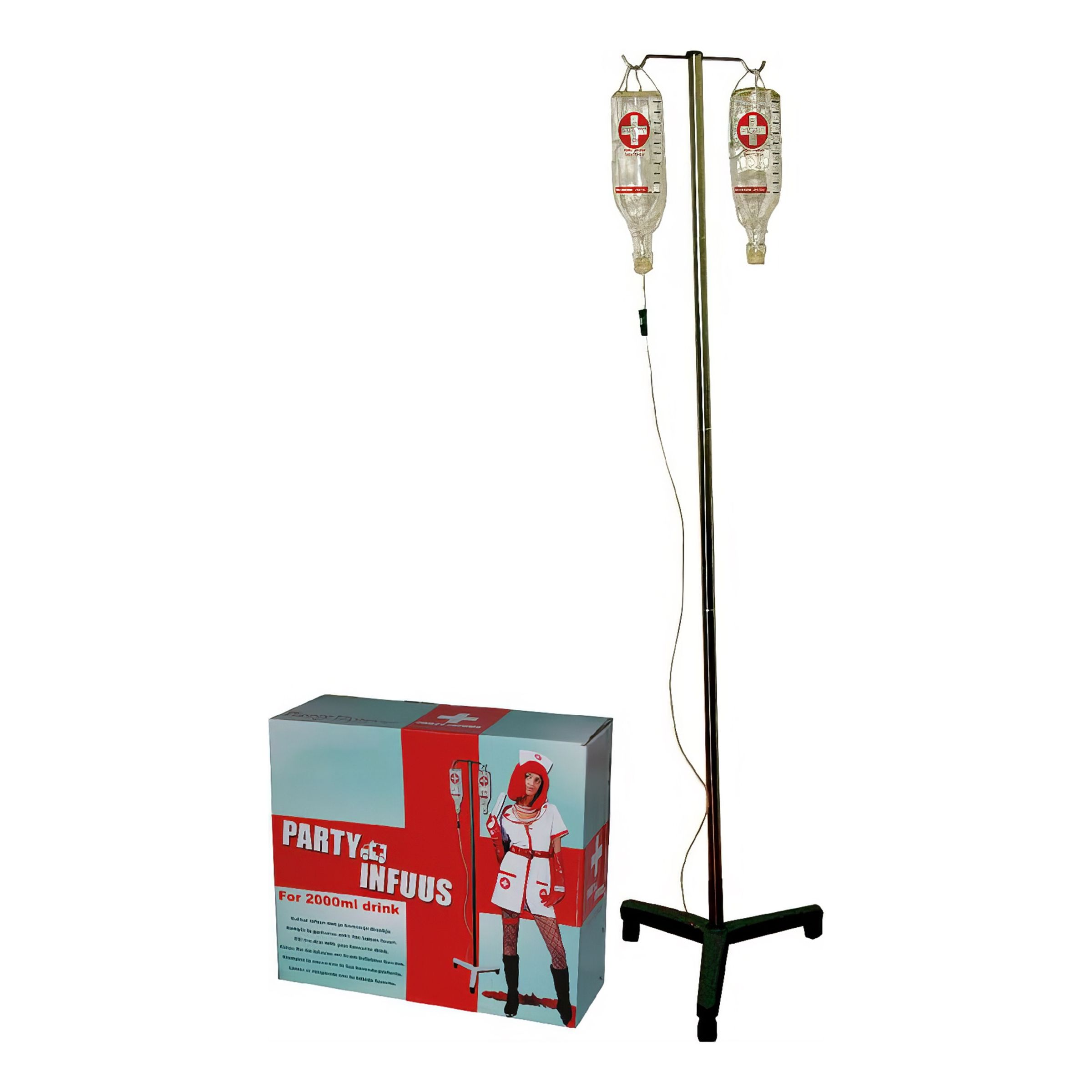 Droppställ med Flaskor