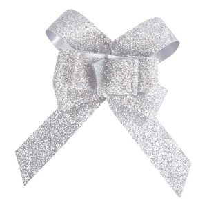 Dukningsrosetter Silver - 10-pack