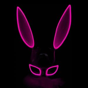 El Wire Kanin LED Mask - Rosa
