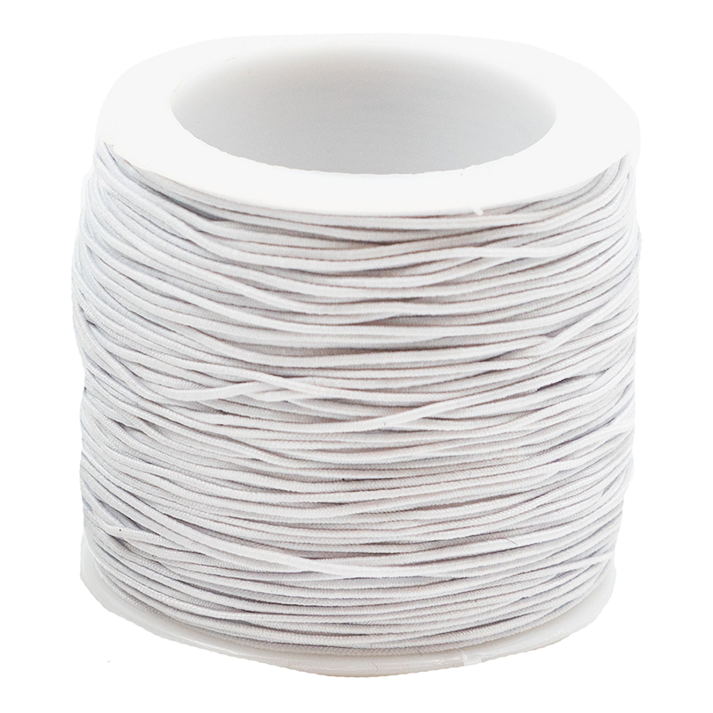 Elastiskt Band på Rulle - Vit