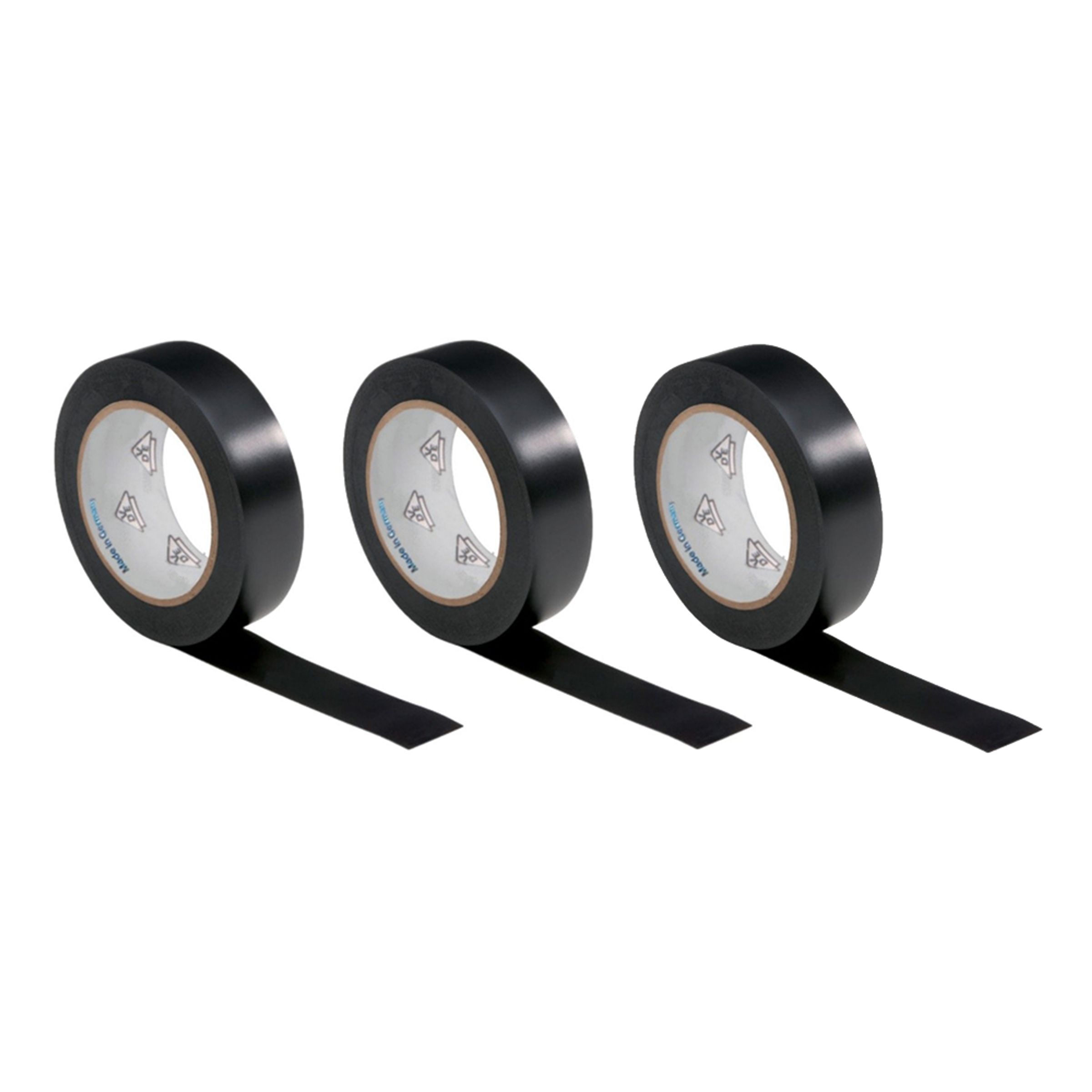 Eltejp Svart - 3-pack