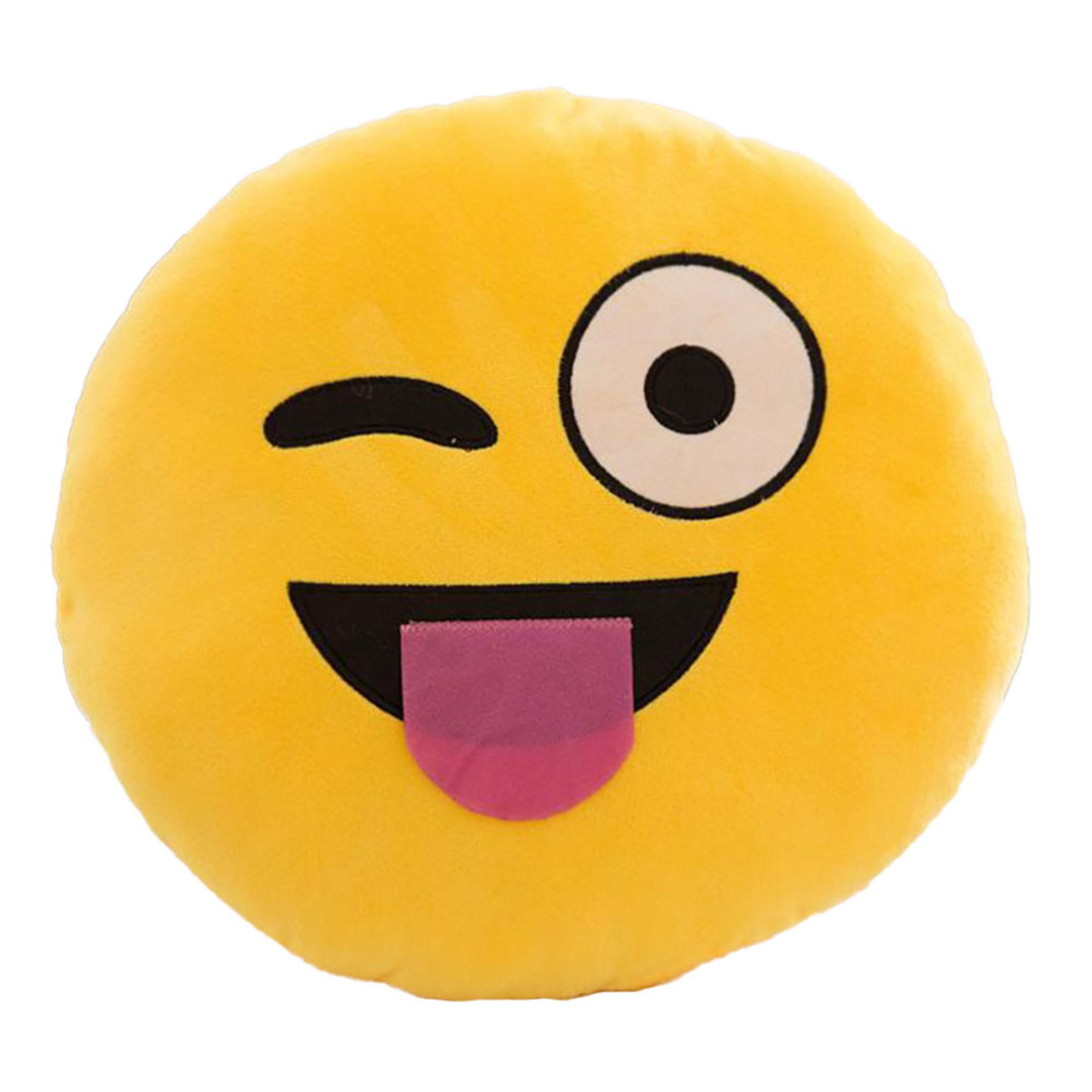 Emoji-Kudde - Winking with Tongue