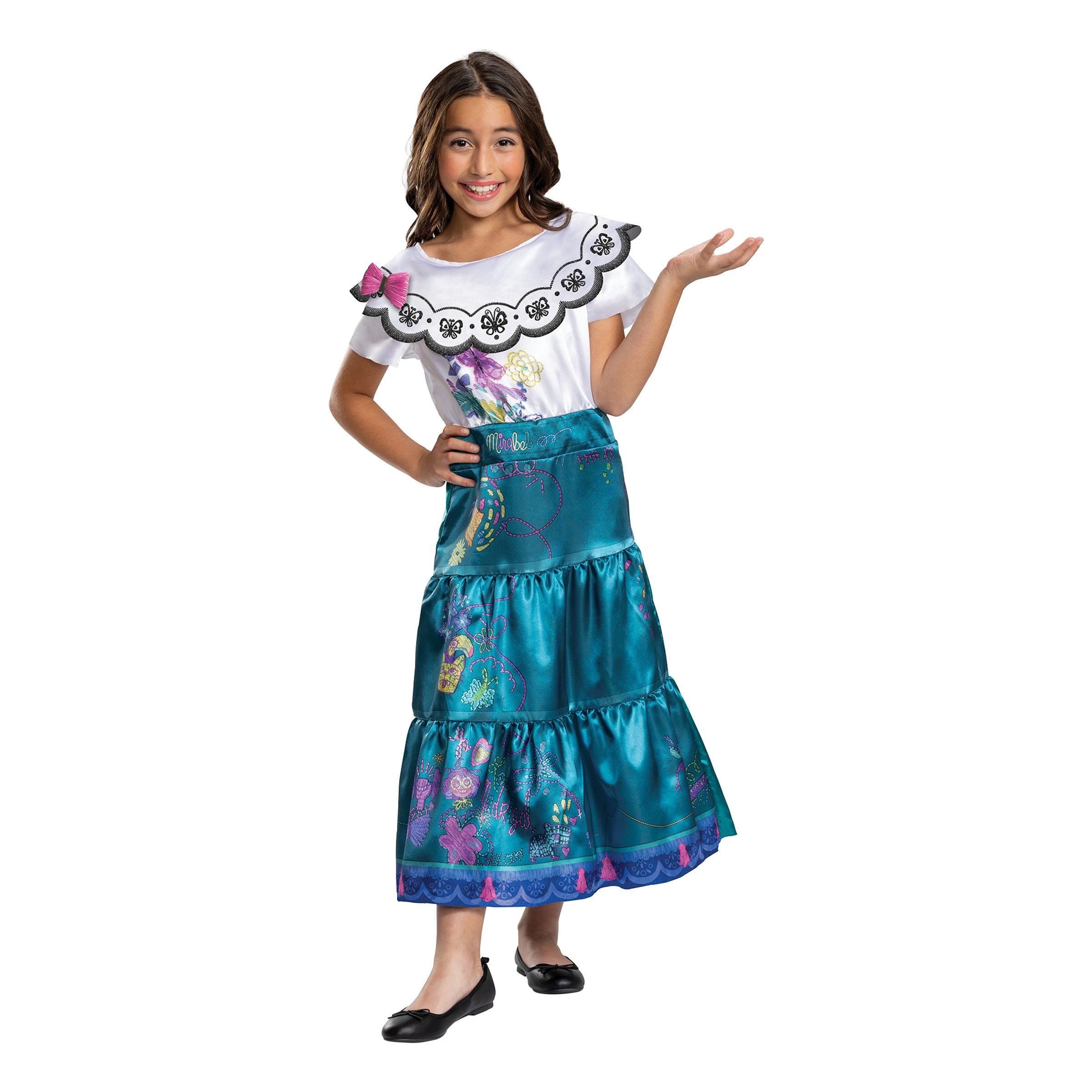 Encanto Mirabel Deluxe Barn Maskeraddräkt - X-Small