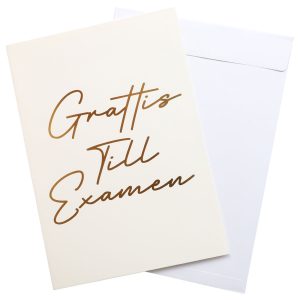 Examen Grattiskort med Kuvert A4