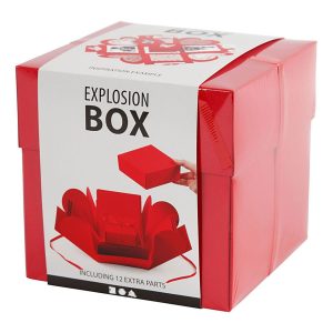 Presentask Explosion Box - Röd