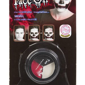 Face-On Dödskalle Makeup