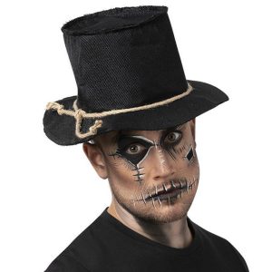Fågelskrämma Hög Hatt Svart