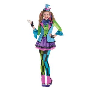 Färgglad Mad Hatter Barn Maskeraddräkt - XX-Large
