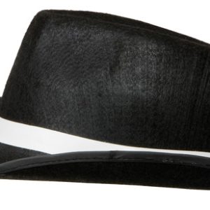 Fedora Hatt med Vitt Band