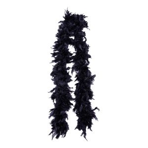 Fjäderboa Deluxe Svart - One size