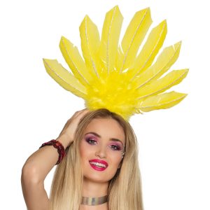 Fjäderdiadem Gult