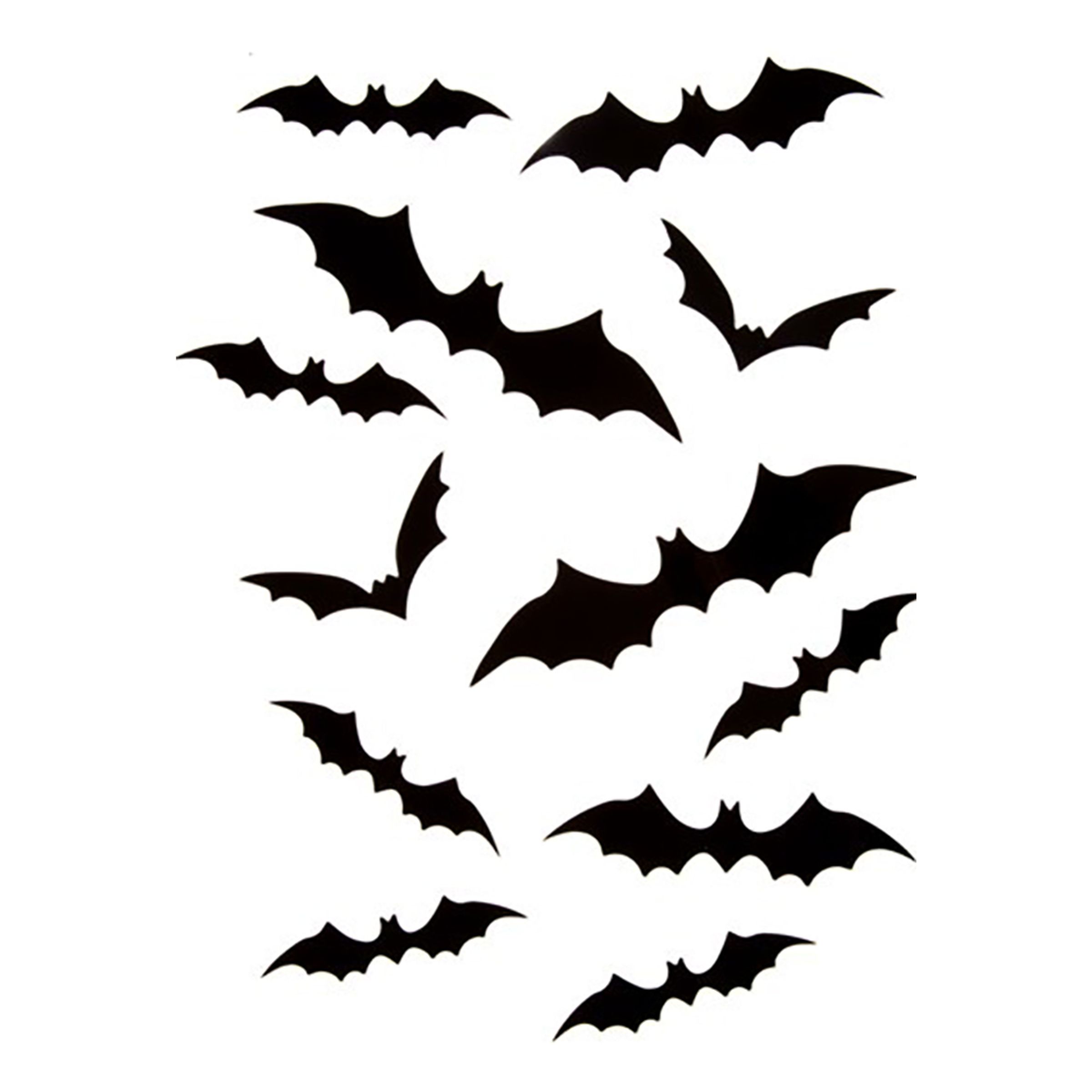 Fladdermöss Väggdekoration - 24-pack