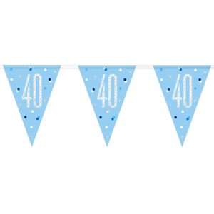 Flaggirlang 40 År Blå & Silver