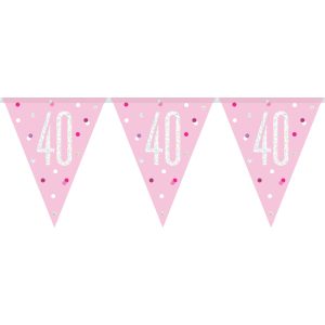 Flaggirlang 40 År Rosa & Silver