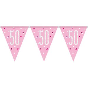 Flaggirlang 50 År Rosa & Silver