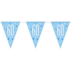 Flaggirlang 60 År Blå & Silver
