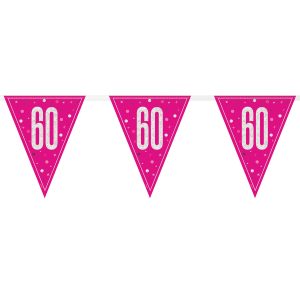 Flaggirlang 60 År Rosa & Silver