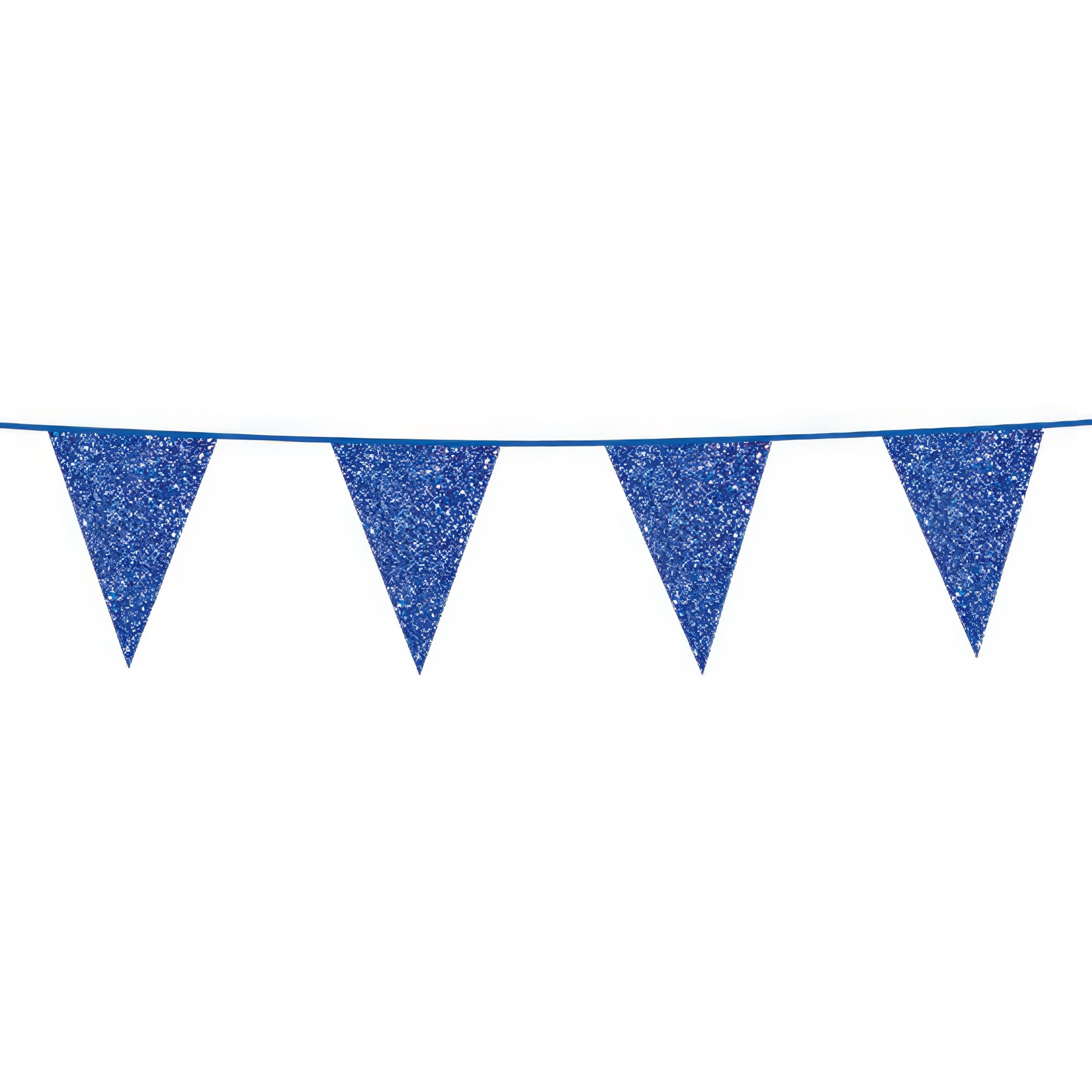 Flaggirlang Blå Glitter
