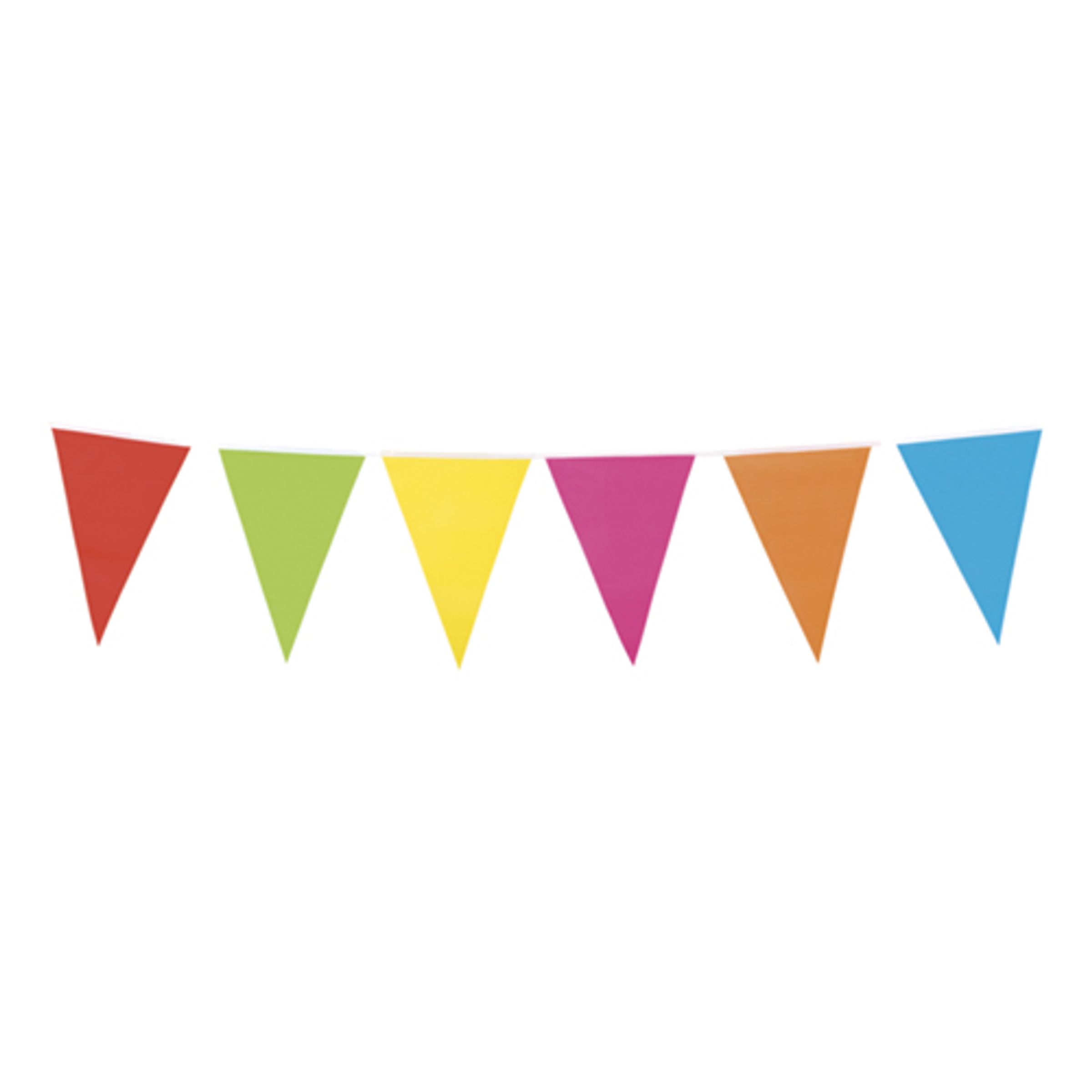 Flaggirlang Flerfärgad - 10 meter