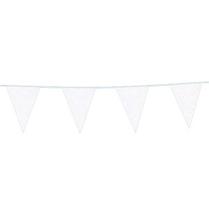 Flaggirlang Glitter Krämvit