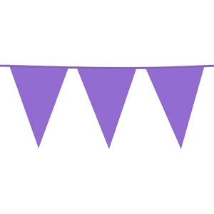 Flaggirlang Ljuslila - 3m x 10 x 15 cm