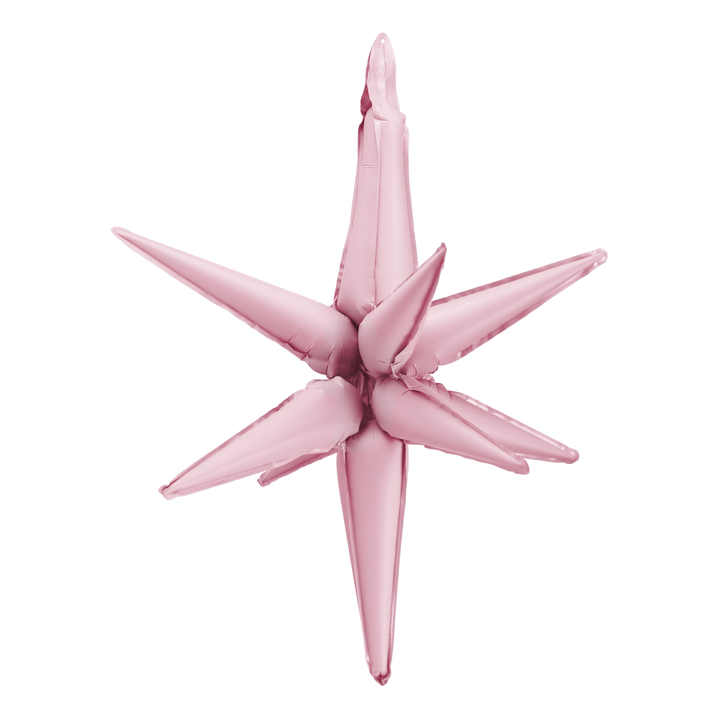 Folieballong 3D Stjärna Ljusrosa