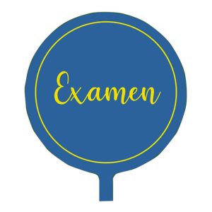 Folieballong Examen Blå/Gul