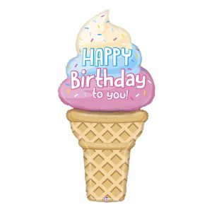 Folieballong Glass Happy Birthday To You