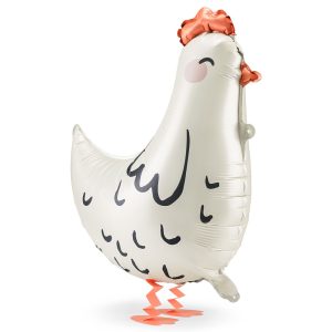 Folieballong Höna Vit