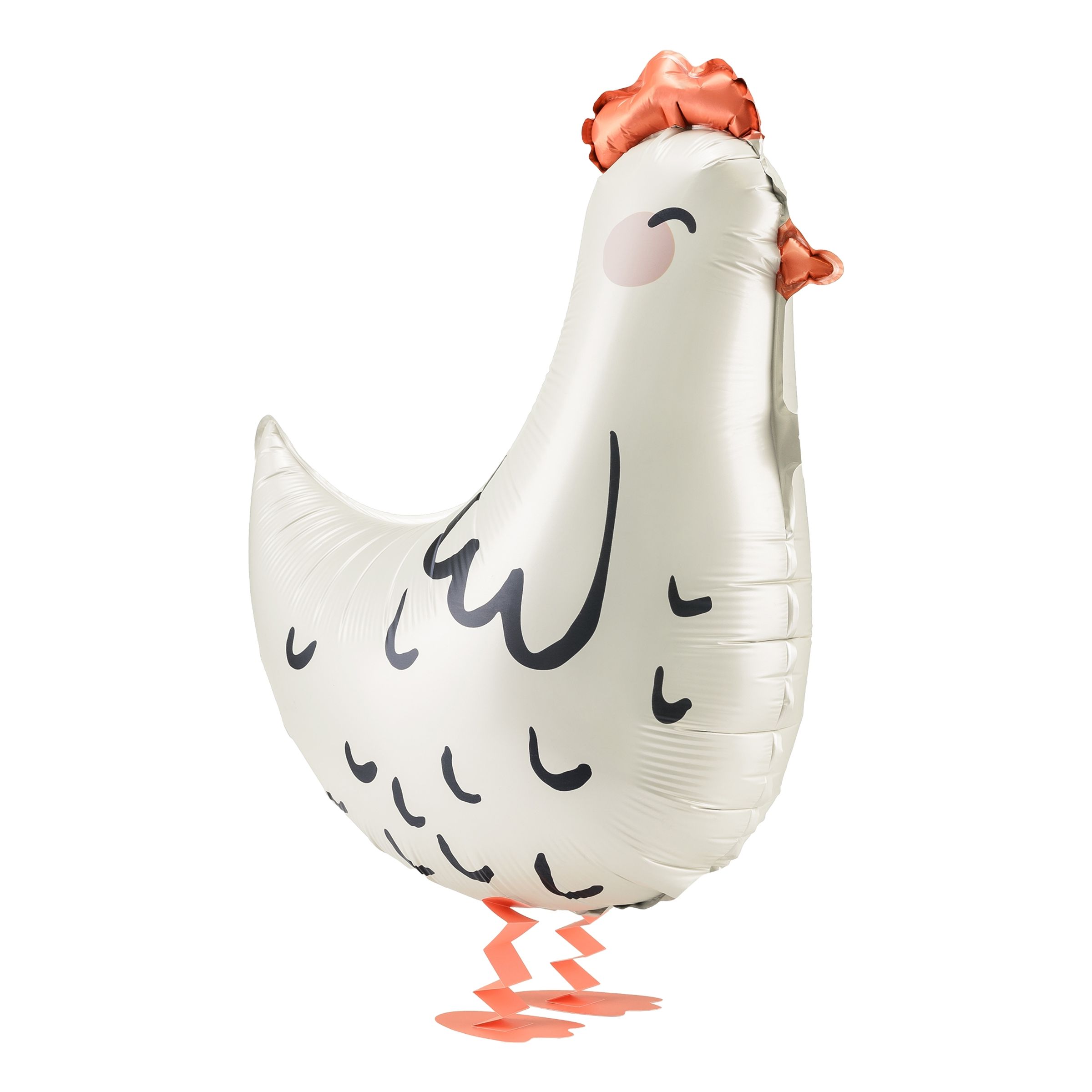 Folieballong Höna Vit