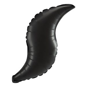 Folieballong Kurvad Satin Svart - 48 cm