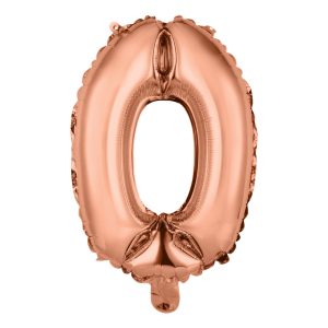 Sifferballong Mini Roséguld - Siffra 0