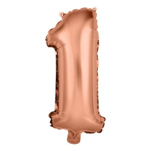 Sifferballong Mini Roséguld - Siffra 1