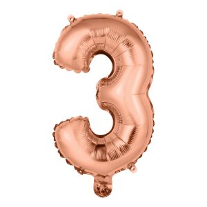 Sifferballong Mini Roséguld - Siffra 3