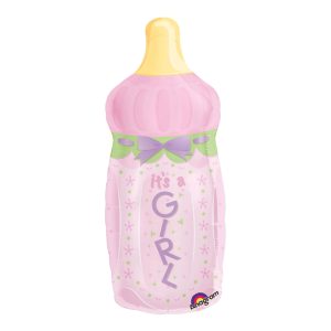 Folieballong Nappflaska It&apos;s a Girl Shape