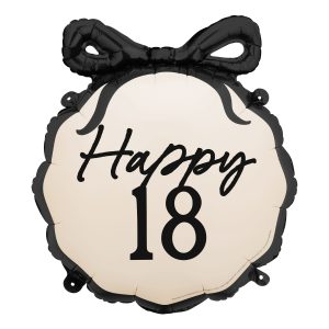 Folieballong Rosett Happy 18