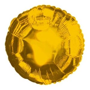 Folieballong Rund Guld