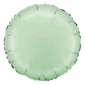 Folieballong Rund Satin Glazed Mint