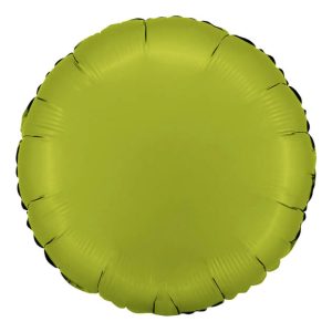 Folieballong Rund Satin Matcha Latte