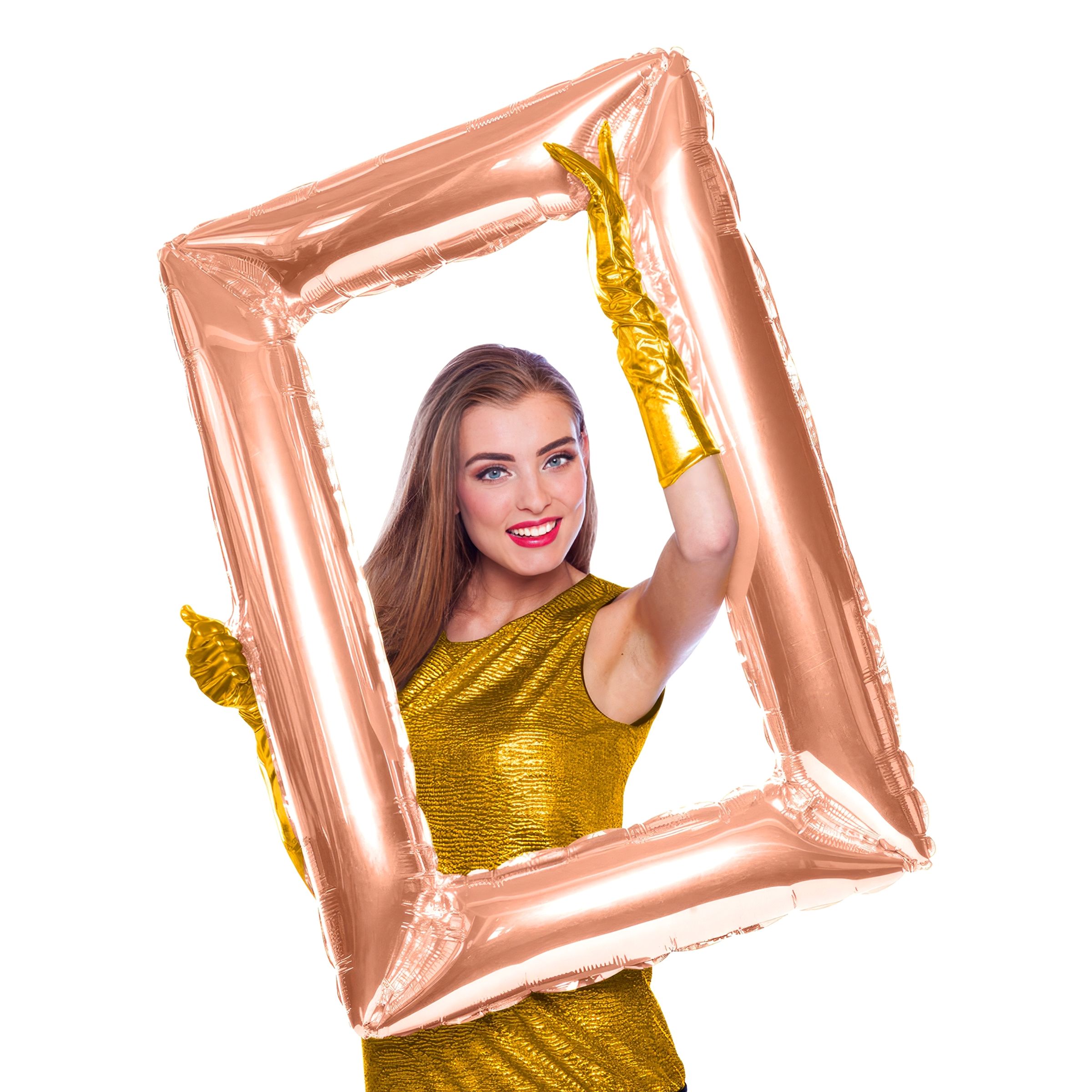 Folieballong Selfieram Roséguld