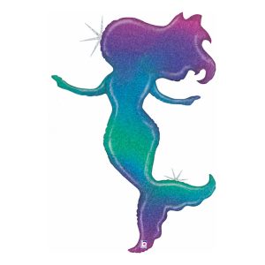 Folieballong Sjöjungfru Glitter