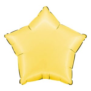 Folieballong Stjärna Satin Banana Yellow