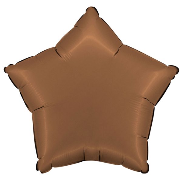 Folieballong Stjärna Satin Choklad