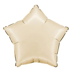 Folieballong Stjärna Satin Cream