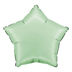 Folieballong Stjärna Satin Glazed Mint