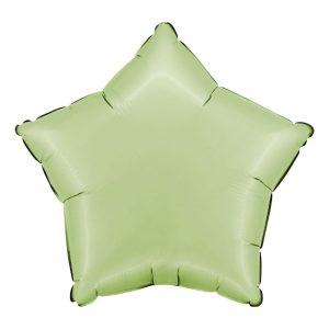 Folieballong Stjärna Satin Olive Green