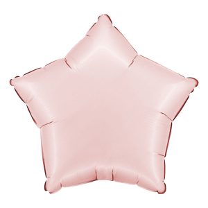 Folieballong Stjärna Satin Pastel Pink