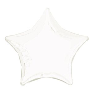 Folieballong Stjärna Vit