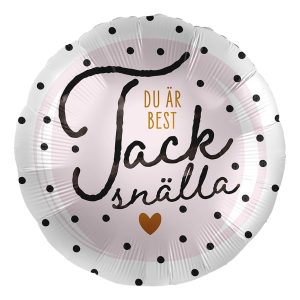 Folieballong Tack Snälla