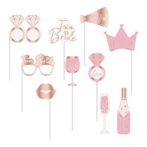 Foto Props Möhippa Team Bride - 10-pack